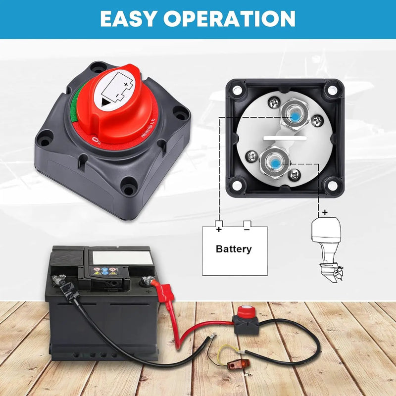 Battery Isolator Switch 12V On/Off by salelink.co.nz