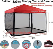 3M Mosquito Net with Zipper 2 Doors for Outdoor Camping by salelink.co.nz