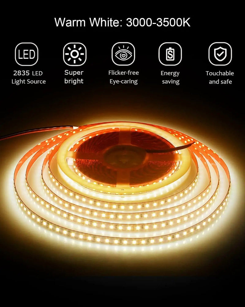 salelink.co.nz Unbranded 2835 24V 5M LED Strip Light Warm White 600LED 24V LED Strip Light 5M Warm White 600 LEDs SMD2835