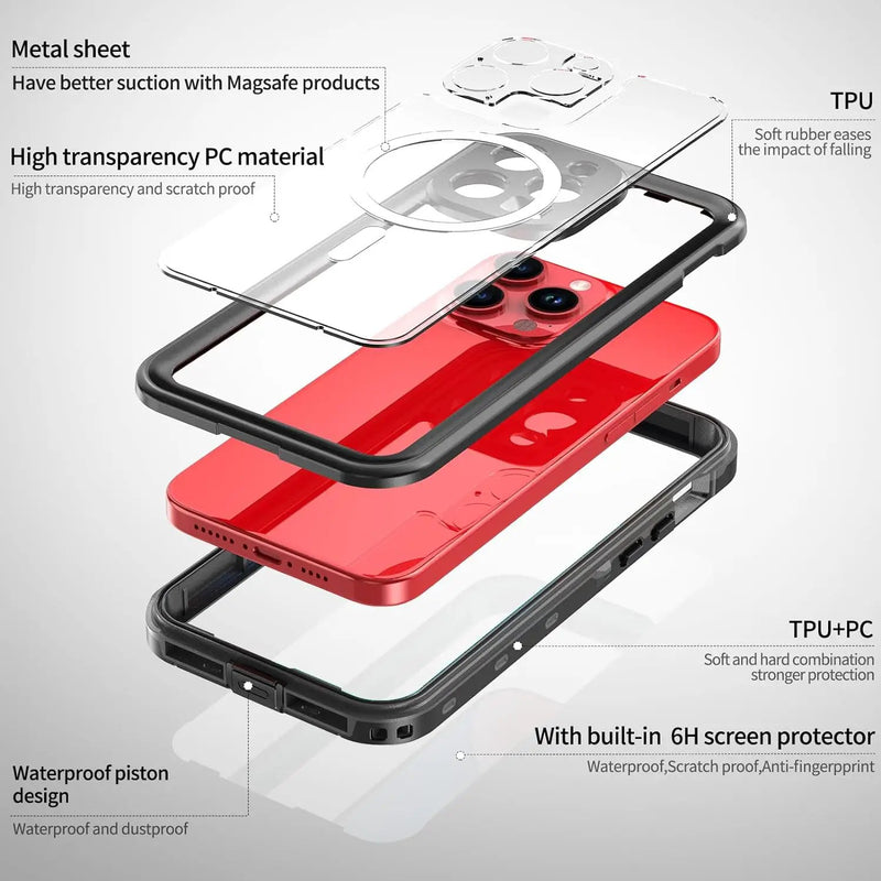 iPhone 15 Pro Case Waterproof by salelink.co.nz