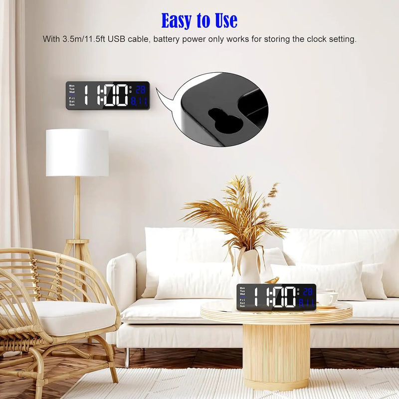 38.7cm Digital Wall Clock by salelink.co.nz