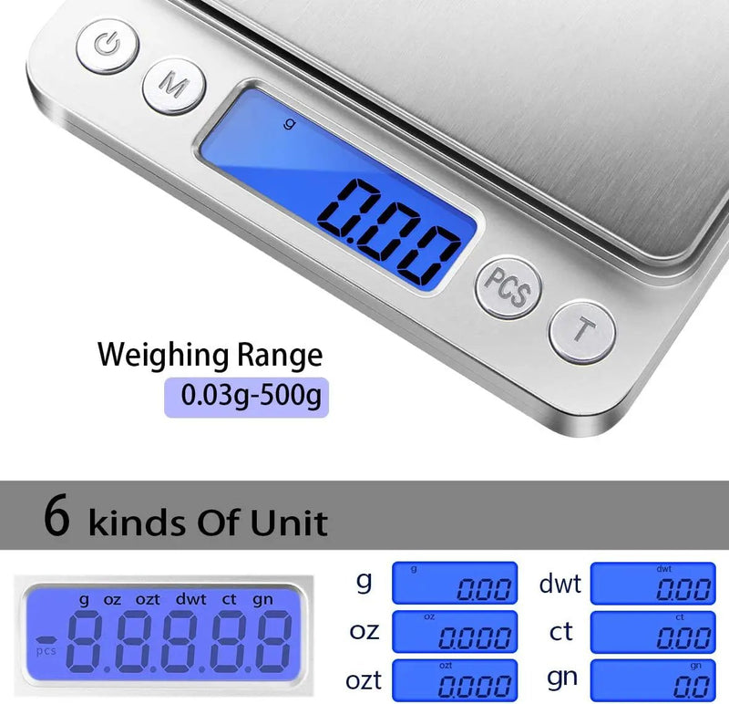 Kitchen Scale 500g/ 0.01g Weight Scale by salelink.co.nz