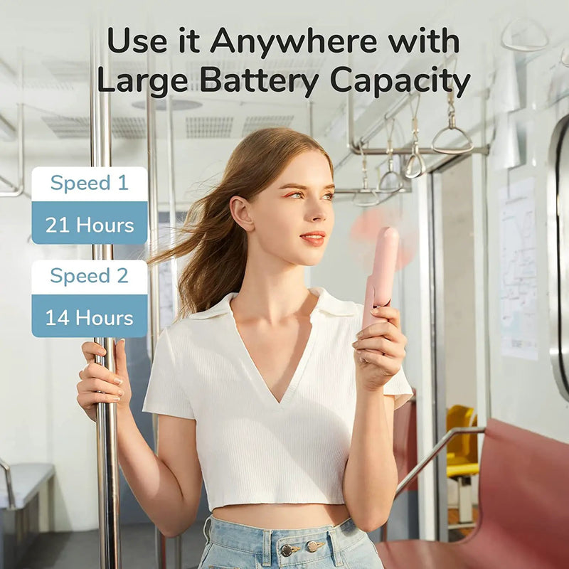 Handheld Mini Fan Portable USB Pocket Fan with Power Bank, Flashlight by salelink.co.nz