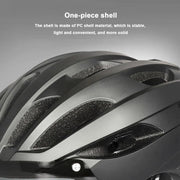 Ecotrek Adult Bicycle Helmet – Adjustable Cycling Helmet with Removable Goggles HT53107 by ECOTREK