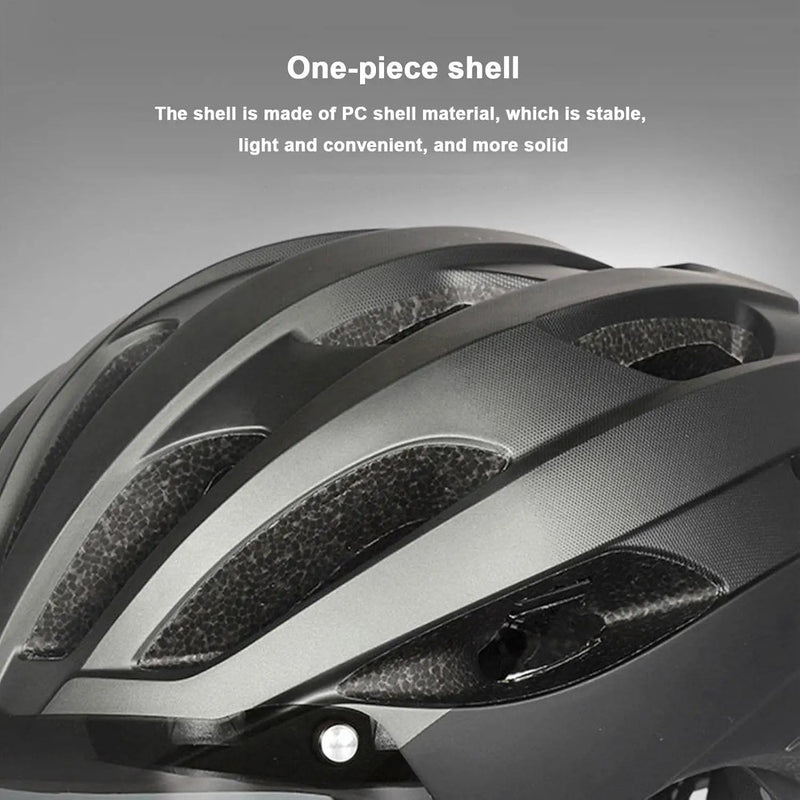 Ecotrek Adult Bicycle Helmet – Adjustable Cycling Helmet with Removable Goggles HT53107 by ECOTREK