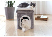 Collapsible Cat House with Bed H 42cm by dealonline.co.nz