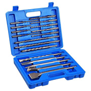 Rotary Hammer Drill Bits Set & Chisels Concrete Masonry Hole Tool 17pcs by salelink.co.nz
