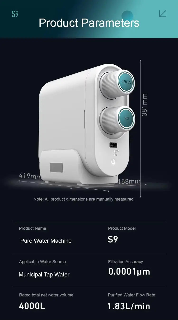 Action Outdoors Limited Plastic Non-water Tank Reverse Osmosis Water Purifier Plastic Non-water Tank Reverse Osmosis Water Purifier