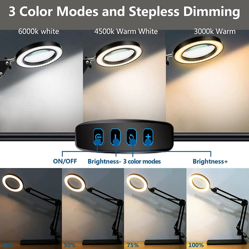 Magnifying Lamp Desk Light by salelink.co.nz