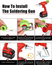 Soldering Welding Welder Iron for Milwaukee 18V Battery by salelink.co.nz