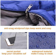 4-Season Adults Envelope Camping Sleeping Bag – Compact & Lightweight DYLF61327 by ECOTREK