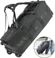 Ecotrek Rucksack with Wheels 80L Rolling Duffle Bag with Wheels 31" Foldable Travel Duffel Versatile 2-in-1 CP1234 by ECOTREK