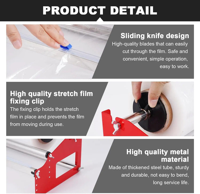 dealonline.co.nz Deal Online NZ Tabletop Stretch Film Dispenser Wrapping Machine for Boxes Stretch Film Dispenser Wrapping Machine For Boxes