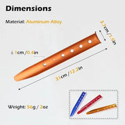 ECOTREK Snow & Sand Tent Stakes – 31cm Aluminum U-Shaped Pegs for Camping & Beach JP5604 by ECOTREK