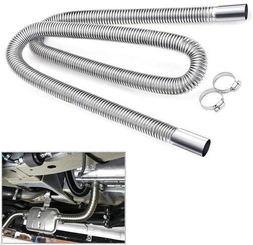salelink.co.nz Unbranded 180cm Air Diesel Parking Heater Stainless Steel Exhaust Pipe Tube Gas 180cm Stainless Exhaust Pipe For Diesel Parking Heater