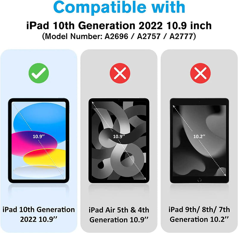 iPad 10.9" Case (10th Gen 2022), iPad 11 (A16 2025) with Pencil Holder by salelink.co.nz