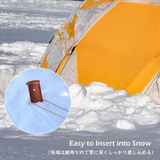 ECOTREK Snow & Sand Tent Stakes – 31cm Aluminum U-Shaped Pegs for Camping & Beach JP5604 by ECOTREK