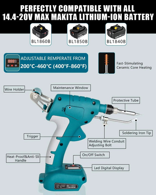Soldering Welding Welder Iron for Makita 18V Battery by salelink.co.nz