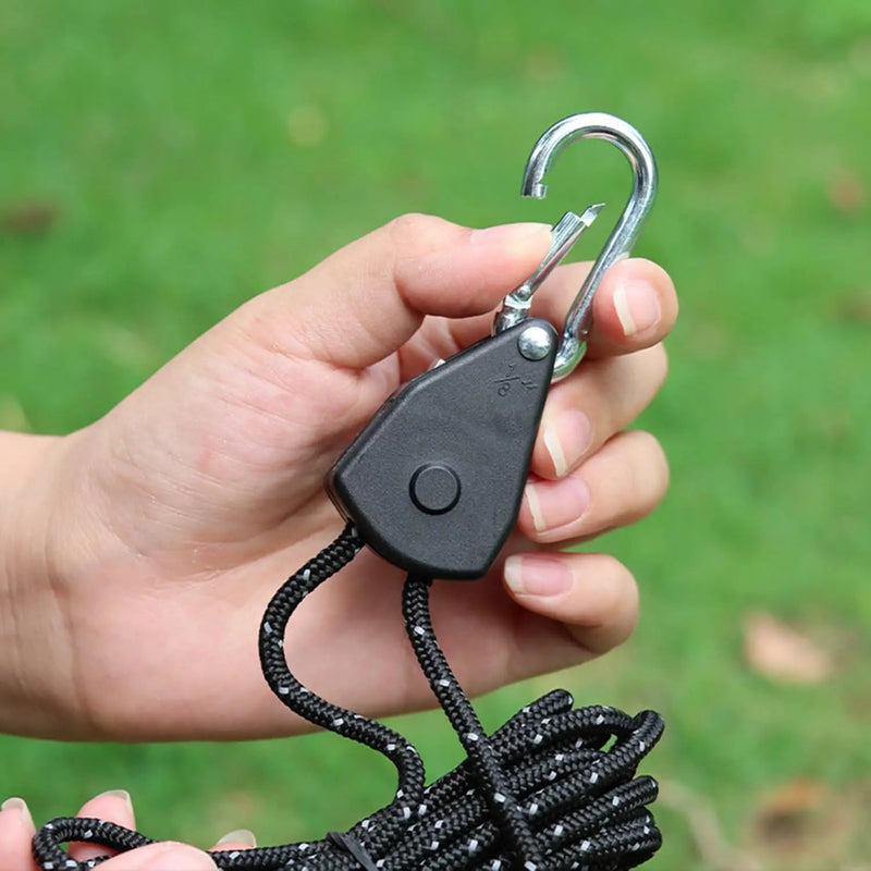 Ecotrek Reflective Ratchet Guy Ropes – Adjustable Tent Tie Down Ropes with Pulley JP5687 by ECOTREK