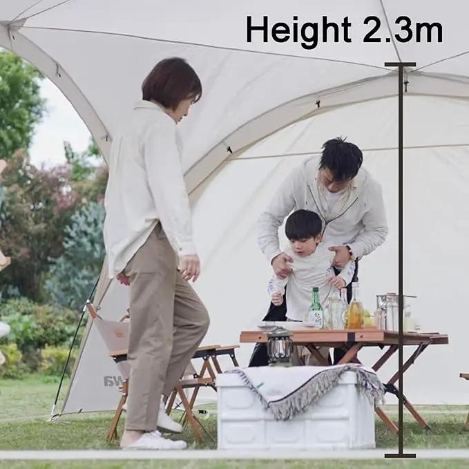 Dome Canopy Gazebo Tent – 4.2 × 4.2 × 2.3m LCF28517 by ECOTREK