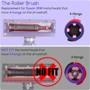 Brush Roller Brushbar Replacement For Dyson V6 V7 (4 Prong, No Screw) by salelink.co.nz