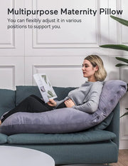Pregnancy Pillow - Grey by salelink.co.nz