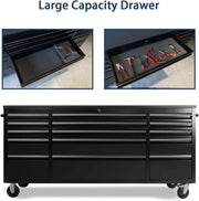 72 Inch 15 Drawers black Tool Chest workbench by Kiwi Grab