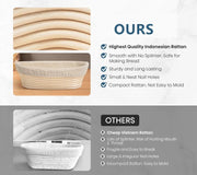 Bread Proofing Basket Set by salelink.co.nz