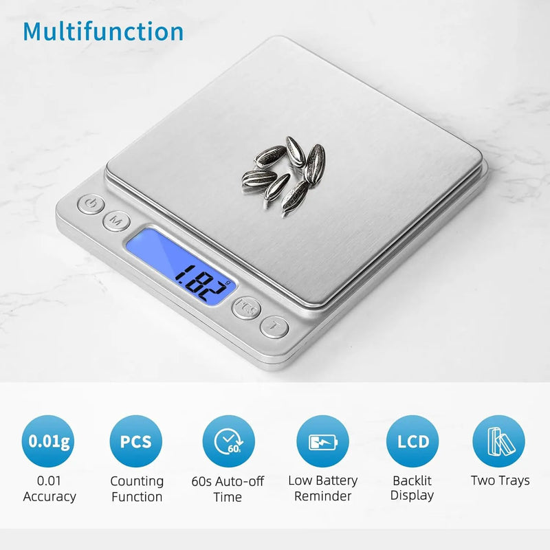Kitchen Scale 500g/ 0.01g Weight Scale by salelink.co.nz