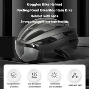 Ecotrek Adult Bicycle Helmet – Adjustable Cycling Helmet with Removable Goggles HT53107 by ECOTREK