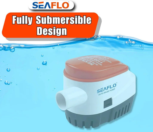 12V 1100GPH Seaflo Automatic Submersible Bilge Pump by salelink.co.nz