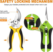 3PCS Garden Pruning Scissors Shears Clippers Set by salelink.co.nz