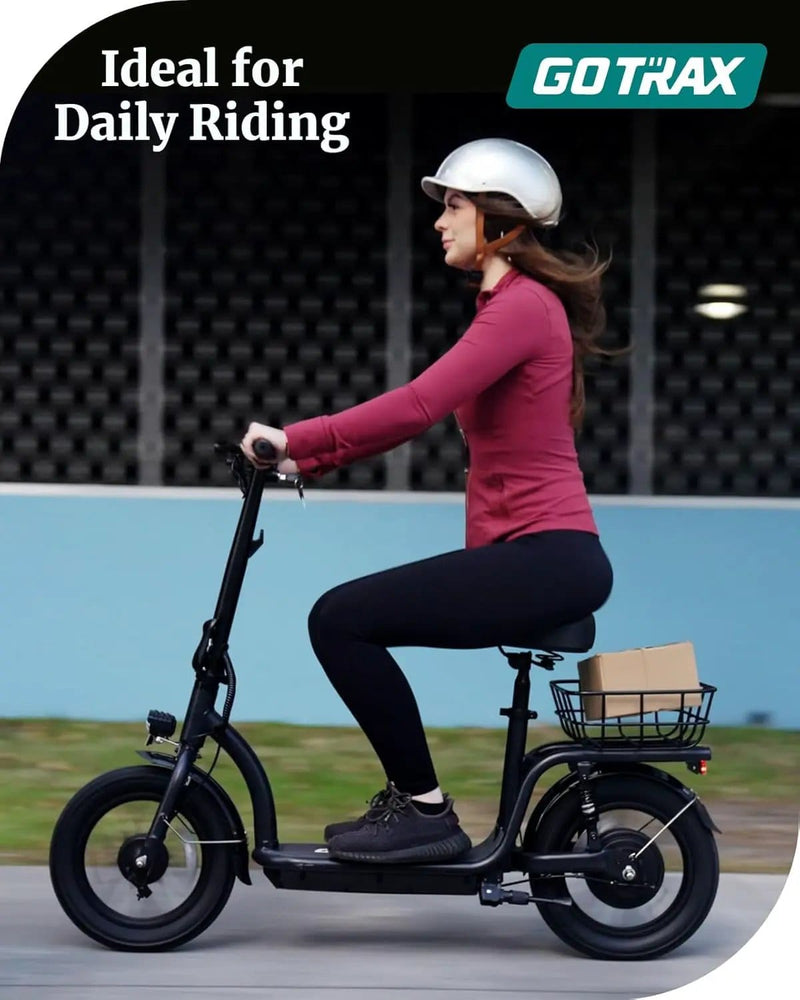 Kiwi eRide Kiwi eRide Gotrax Flex electric scooter With Seat Commuter E-Scooter Gotrax Flex electric scooter With Seat Commuter E-Scooter