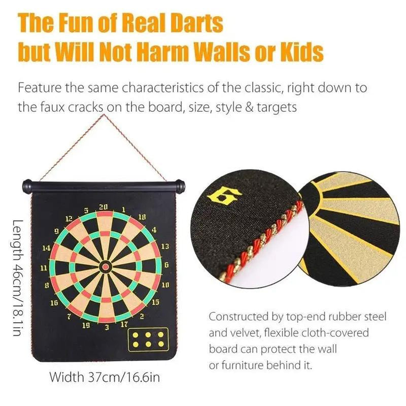 11" Portable Safety Magnetic Double-Side Dart Mat by dealonline.co.nz
