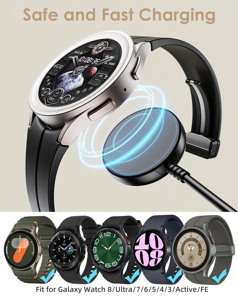 salelink.co.nz Unbranded USB Charger For Samsung Galaxy Watch 8 7 6 5 4 3 Active 1 2 3 USB Charger For Samsung Galaxy Watch 7 6 5 4 3 | Action Outdoors NZ