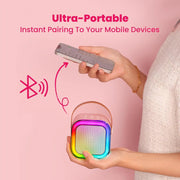 Karaoke Machine with 2 Microphones Bluetooth Speaker by salelink.co.nz