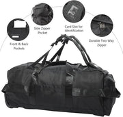 Ecotrek Rucksack with Wheels 80L Rolling Duffle Bag with Wheels 31" Foldable Travel Duffel Versatile 2-in-1 CP1234 by ECOTREK
