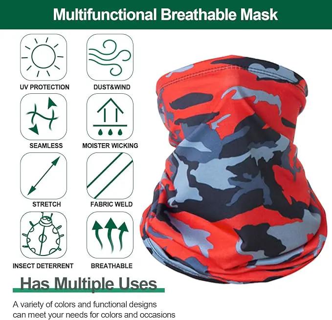 Ecotrek Ice Silk Cooling Face Cover Bandana & Neck Gaiter – HX5401 by ECOTREK
