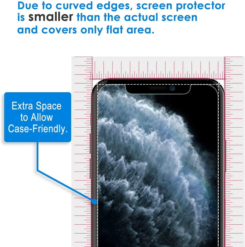2pcs iPhone XS MAX, iPhone 11 PRO MAX Tempered Glass Screen Protector by salelink.co.nz