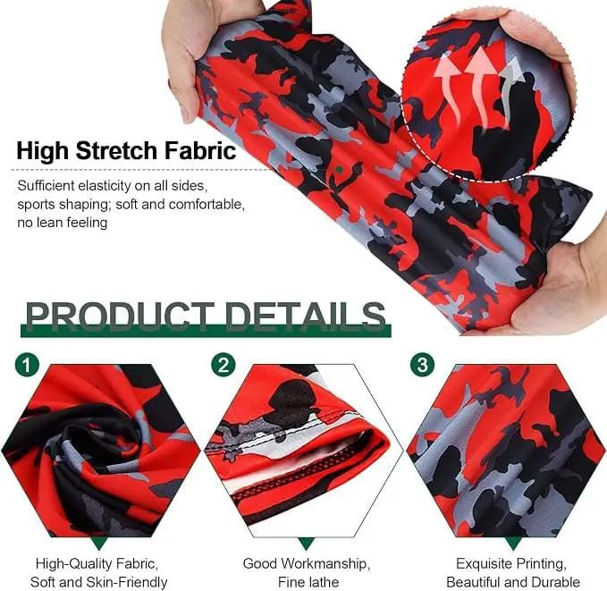 Ecotrek Ice Silk Cooling Face Cover Bandana & Neck Gaiter – HX5401 by ECOTREK