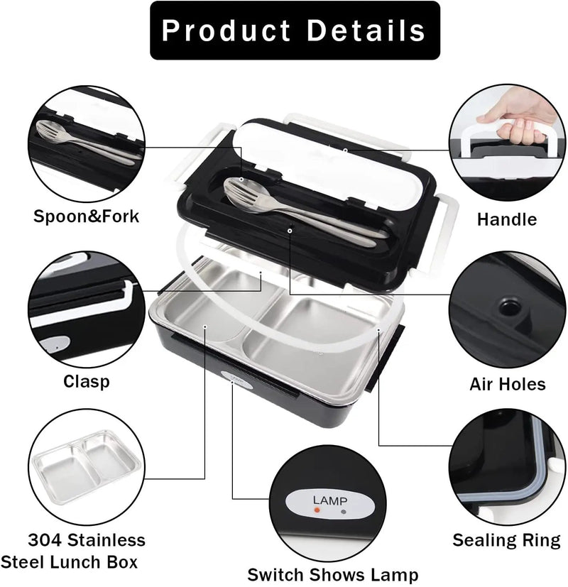 Electric Heated Lunch Box by salelink.co.nz