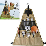 Ecotrek Outdoor Camping Storage Bag – Cutlery Hanging Bag | Picnic Multi-Grid Multipurpose Organiser HS9872 by ECOTREK