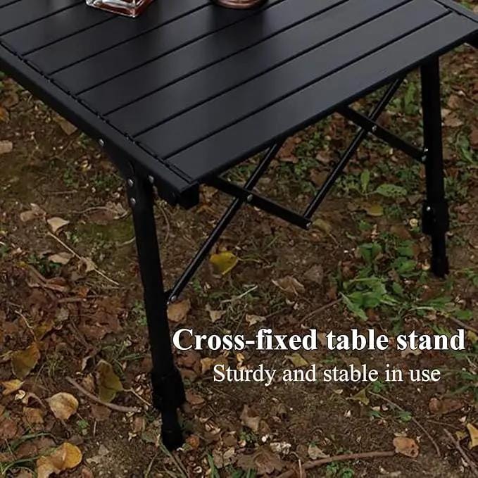 Aluminium Height Adjustable Egg Roll Camping Table – Portable Outdoor Table 89cm TYGM1521 by ECOTREK