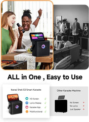 Kiwi Grab Kiwi Grab Ikarao S3 Karaoke Machine System With 7″ Touch Screen Wireless Mic Ikarao S3 Karaoke Machine System With 7″ Touch Screen Wireless Mic