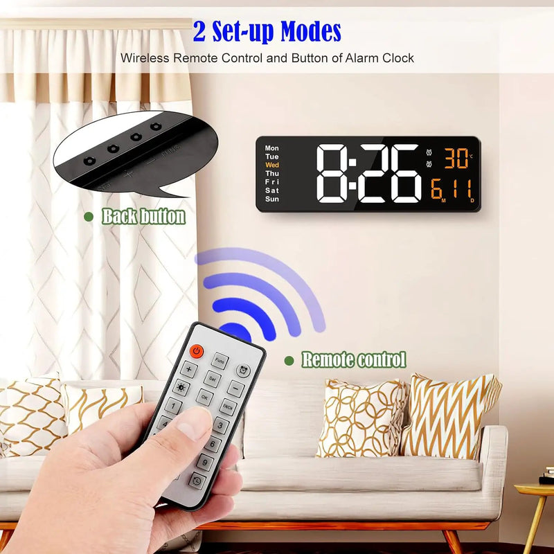 38.7cm Digital Wall Clock by salelink.co.nz
