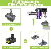 Ryobi 18V Battery to Dyson V7 V8 Adapter Converter by salelink.co.nz