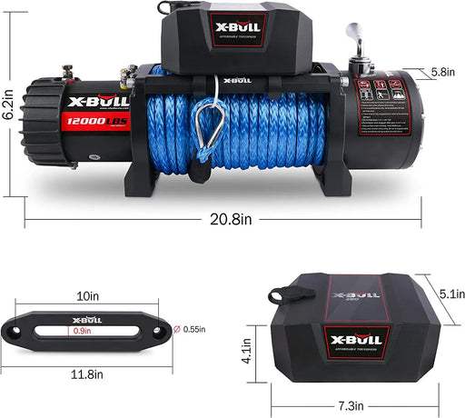 X-Bull Electric Winch 12000LBS by salelink.co.nz