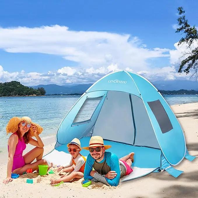 Pop-Up Beach Tent Sun Shelter – Easy Setup & Portable TTQY6011 by ECOTREK