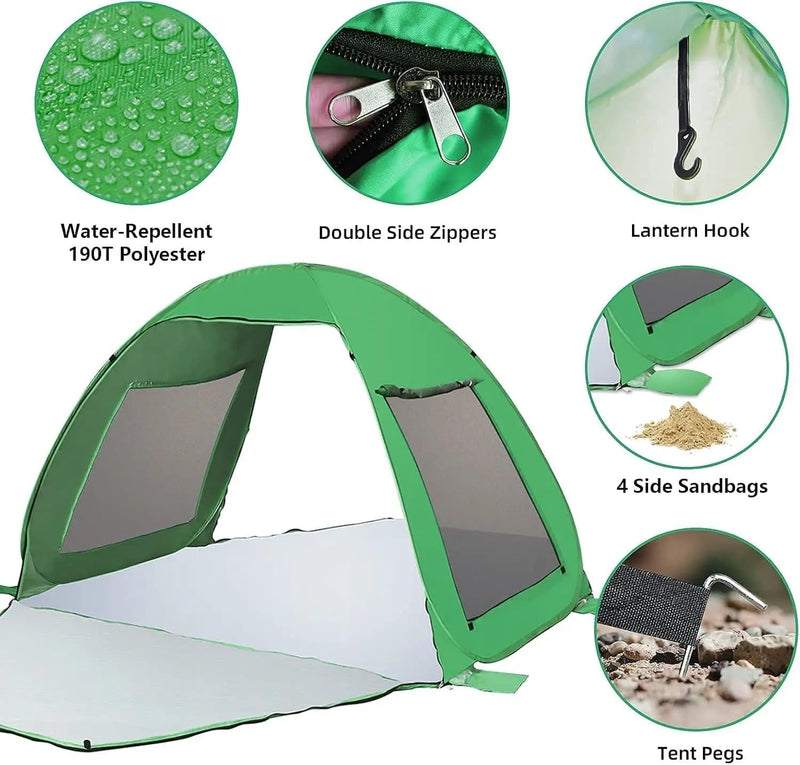 Pop Up Beach Tent – Instant Setup, UV Protection & Portable TTQY7023