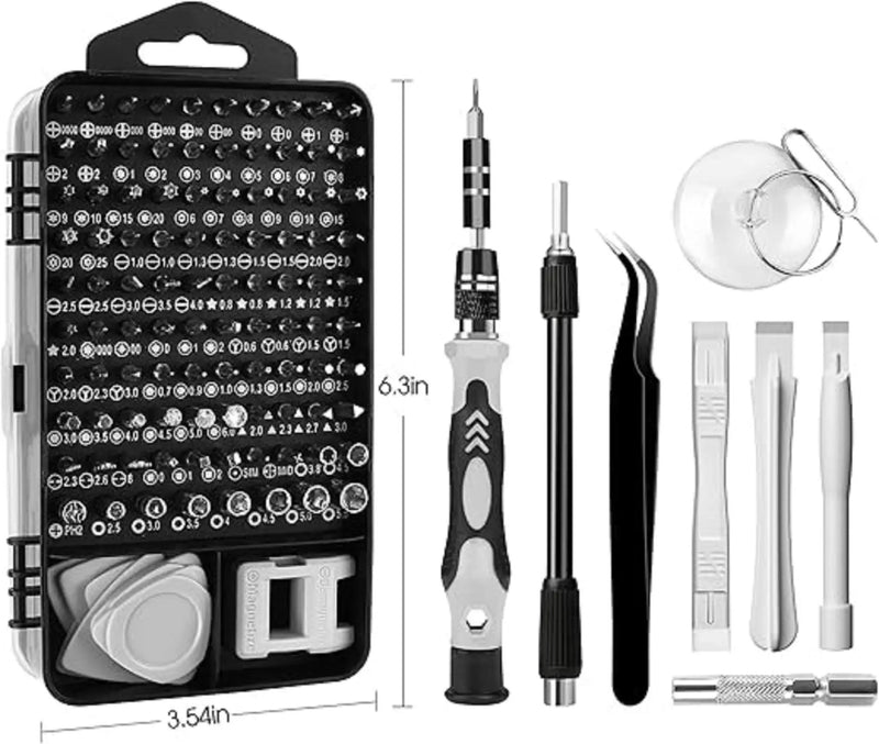 Magnetic Precision Screwdriver Set – 115 in 1 Multi Tool Kit for Electronics & DIY Repair DF5013 by ECOTREK